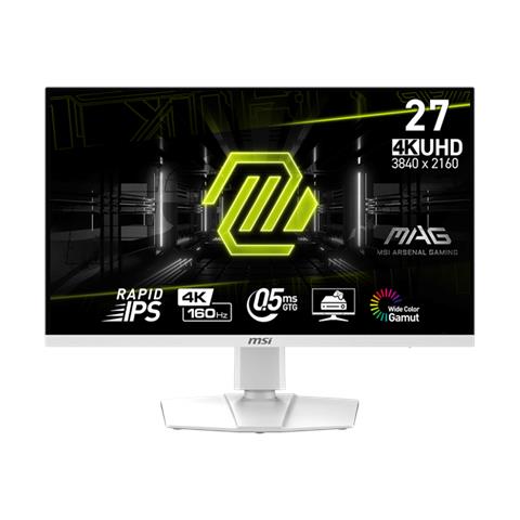 MSI Flat Gaming Monitor 27" LED 4K Ultra HD 1ms 160Hz HDR White