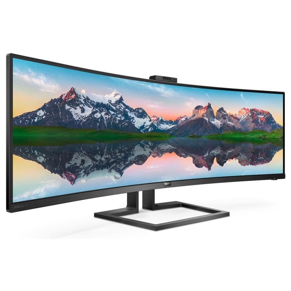 Philips 49" Curved LCD Monitor Dual QHD VA 5120x1440 5ms Integrated Speakers Black