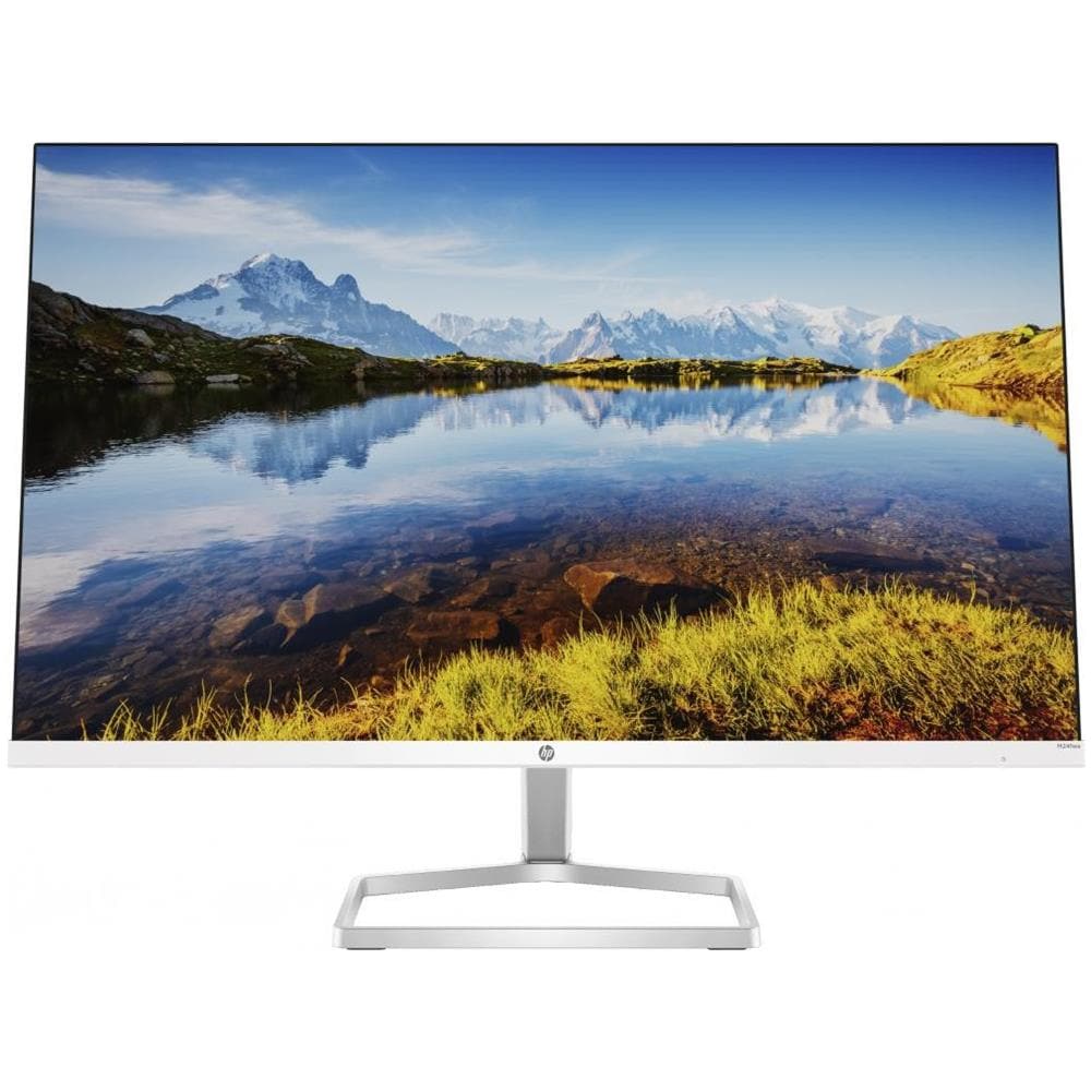 HP Monitor LED IPS 23.8" Full HD con Altoparlanti Integrati FreeSync Argento Bianco