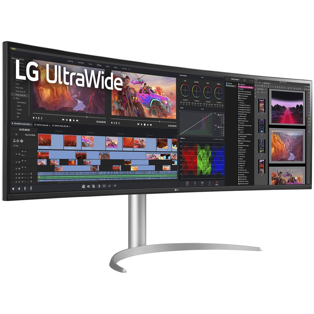 LG 49" UltraWide IPS Curved Monitor 144Hz G-Sync White