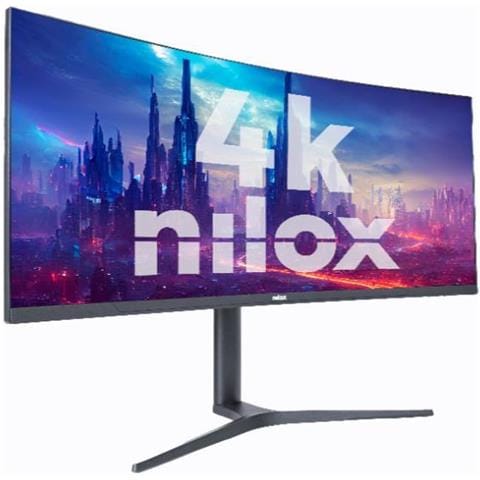 Nilox 34" Curved LED Gaming Monitor UltraWide 144Hz 1ms Black