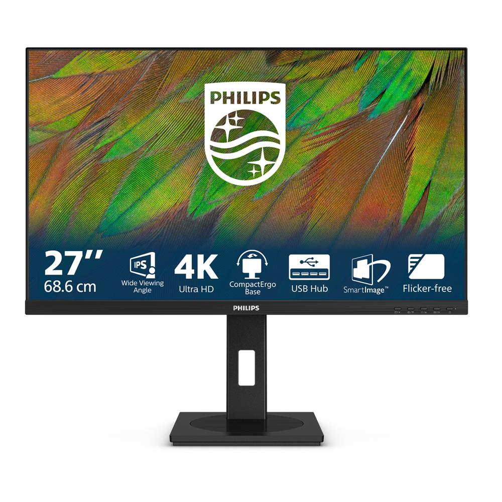 Philips 27" 4K Ultra HD LCD Monitor IPS 4 ms HDR Nero