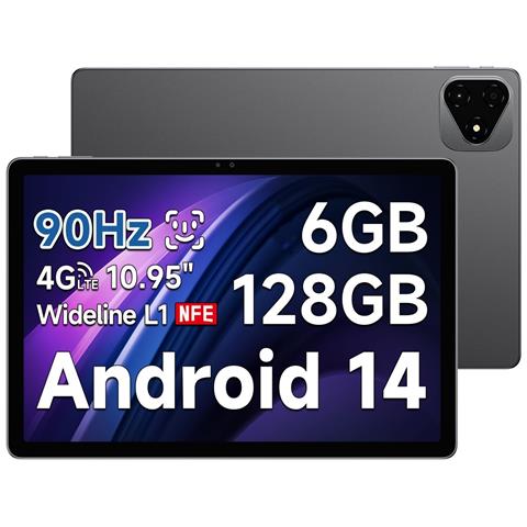 Alldocube Tablet 11" Android 14 Helio G99 6GB/128GB 7000mAh Grigio
