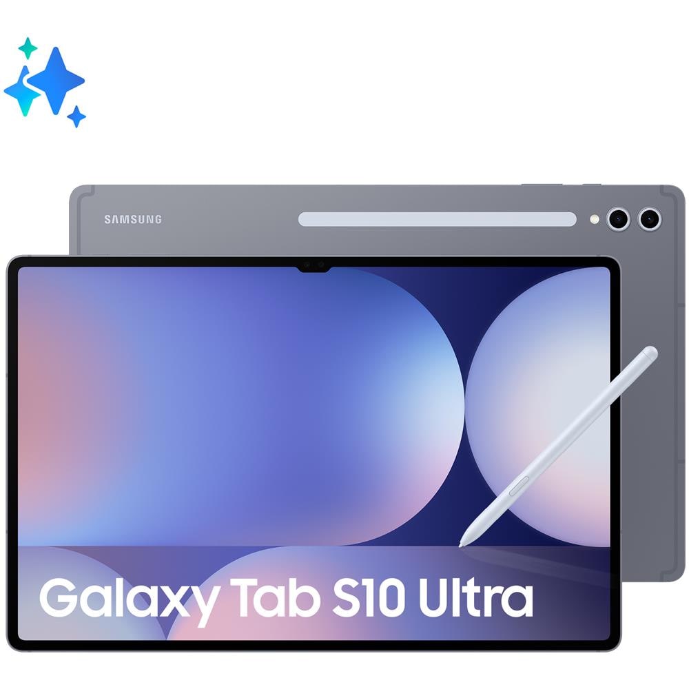 Samsung Tablet Galaxy Tab S10 Ultra 256GB 12GB RAM AMOLED 14.6 Grigio IP68 2024